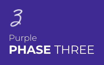 white text on a purple background